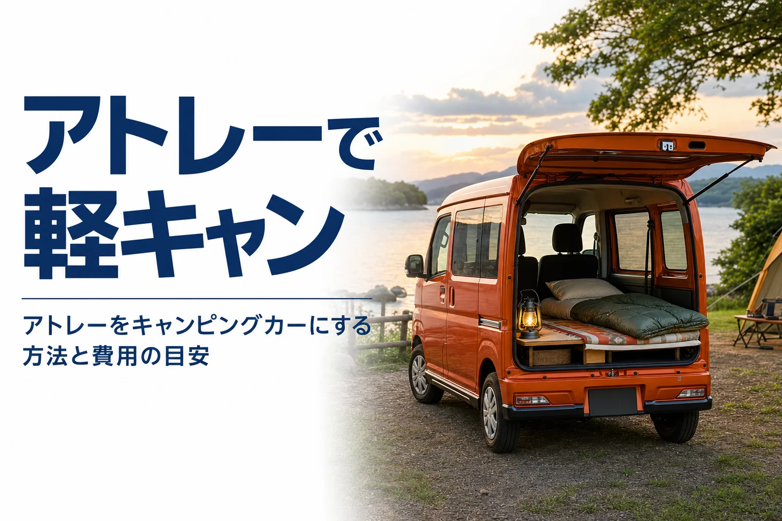 アトレーを軽キャンピングカーにする方法と費用を解説する記事のアイキャッチ