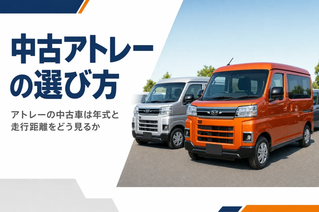 アトレーの中古車の選び方と狙い目の年式・走行距離を解説する記事のアイキャッチ