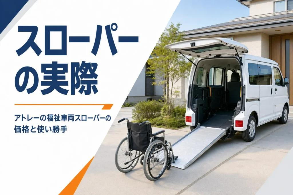 後ろにスロープを伸ばしたアトレー スローパー