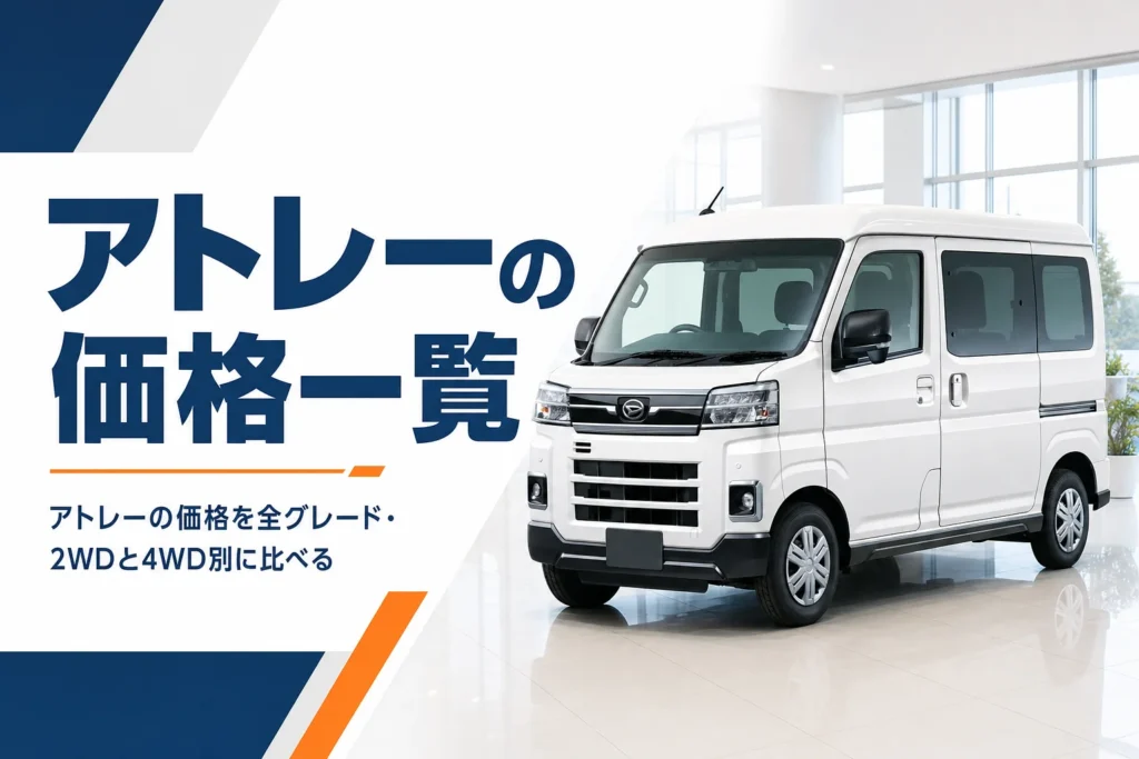 アトレーの新車価格を全グレードで比べる記事のアイキャッチ