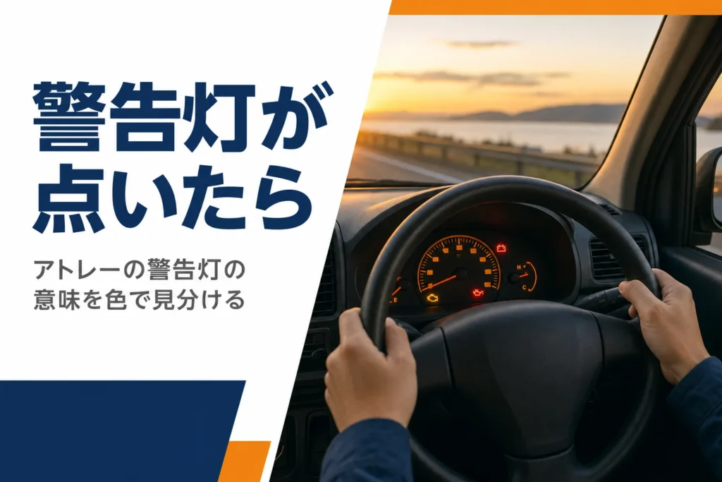 アトレーの警告灯の意味と対処を解説する記事のアイキャッチ