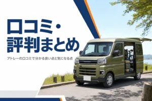 アトレーの口コミと評判を項目別にまとめた記事のアイキャッチ