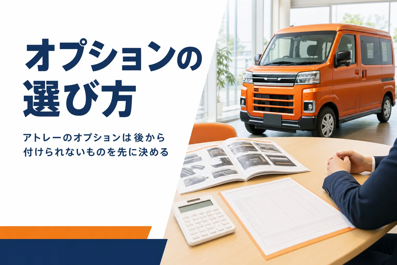 アトレーのオプションの選び方を解説する記事のアイキャッチ