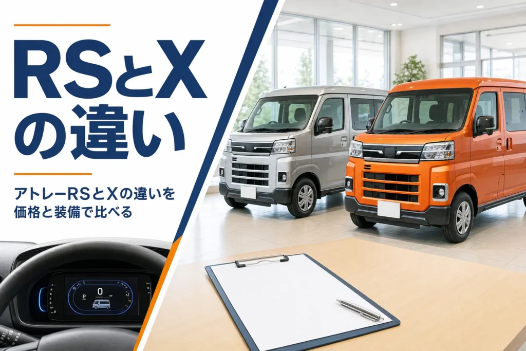 並んで展示されたアトレーのRSとX