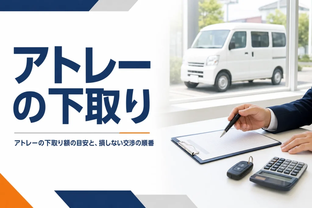 アトレーの下取り額と交渉の順番を解説する記事のアイキャッチ