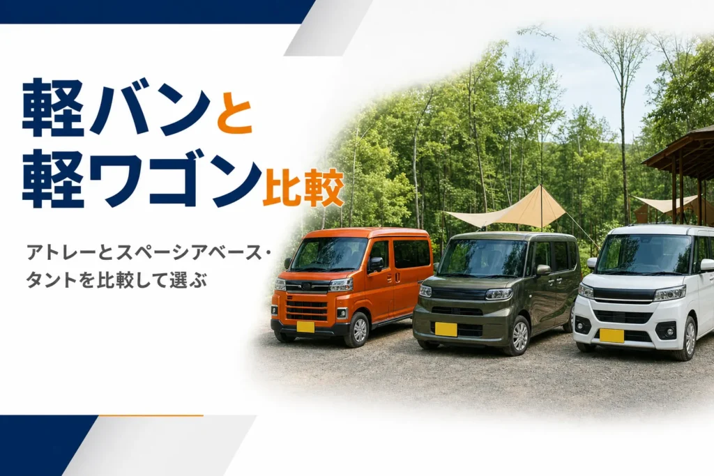 アトレーとスペーシアベース、タントを比較する記事のアイキャッチ