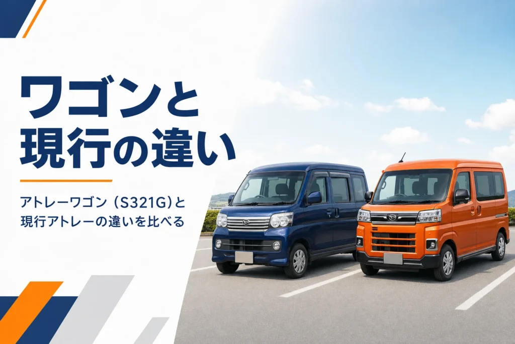 先代アトレーワゴンと現行アトレーの違いを比較する記事のアイキャッチ